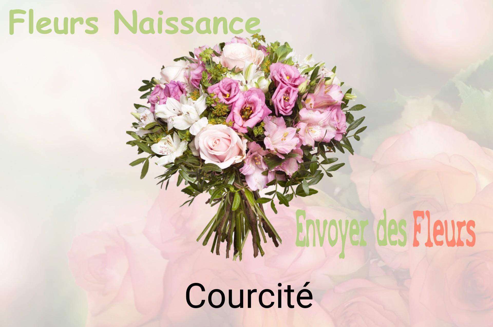Bouquet de fleurs de naissance livré à Courcité